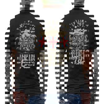イギリス飲酒チーム ファニーパーティー 英国ビールフェスト メンズTシャツ バックプリント - Kawaiitshirt