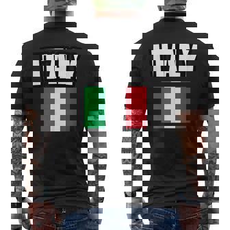 イタリア I イタリア メンズTシャツ バックプリント - Kawaiitshirt