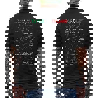 イタリアのジェスチャー、翻訳者、面白いハンドジェスチャー。 メンズTシャツ バックプリント - Kawaiitshirt