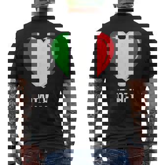 イタリア国旗シャツ メンズTシャツ バックプリント - Kawaiitshirt