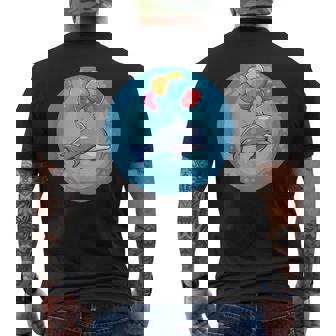 イルカと風船のコスチュームで一日を明るくしましょう。 メンズTシャツ バックプリント - Kawaiitshirt