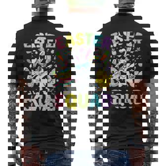 イースター隊 ハッピー イースターデー エッグ うさぎ ウサギ お祝い メンズTシャツ バックプリント - Kawaiitshirt