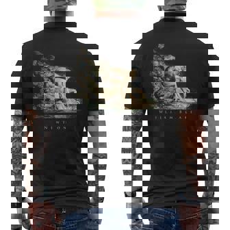 ウィリアム・ブレイク アイザック・ニュートンの肖像 物理学者 科学 芸術 William Blake Newton メンズTシャツ バックプリント - Kawaiitshirt