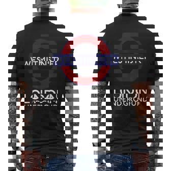 ウェストミンスター ロンドン地下鉄 メンズTシャツ バックプリント - Kawaiitshirt