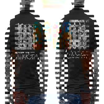 ウズベキスタン 筆文字 ウズベク バカンス お土産 ウズベキスタン メンズTシャツ バックプリント - Kawaiitshirt