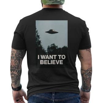 エイリアンufoアパレル「I Want To Believe」 長袖tシャツ メンズTシャツ バックプリント - Kawaiitshirt