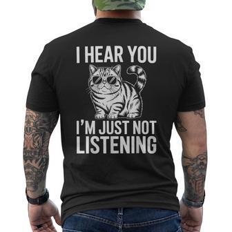 エキゾチック ショートヘア 猫 面白い エキゾチック ショートヘア メンズTシャツ バックプリント - Kawaiitshirt