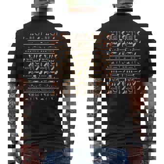 エジプトパターン ホルスの目 ヒエログリフ ファラオ アヌビス アンク メンズTシャツ バックプリント - Kawaiitshirt