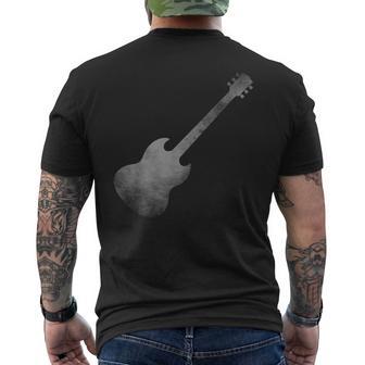 メンズ エレキギターヴィンテージtシャツ メンズTシャツ バックプリント - Kawaiitshirt
