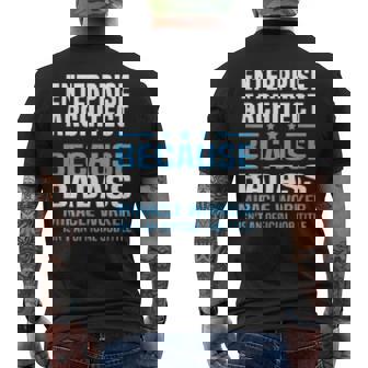 エンタープライズアーキテクトtシャツ メンズTシャツ バックプリント - Kawaiitshirt