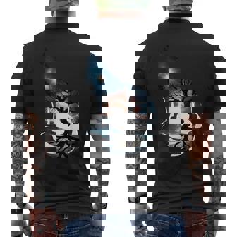 オオカミ 動物 顔 アート グラフィック 野生動物 カラフル 狼の恋人 メンズTシャツ バックプリント - Kawaiitshirt