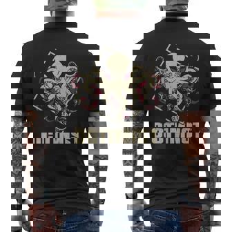 オクチミスト タコ オクトパス クラーケン イカ メンズTシャツ バックプリント - Kawaiitshirt