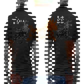 オズの魔法使いドッグシャツ アート-ドロシーの犬 Tototrutting メンズTシャツ バックプリント - Kawaiitshirt