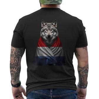 オランダ国旗 オランダのルーツ オランダ メンズTシャツ バックプリント - Kawaiitshirt
