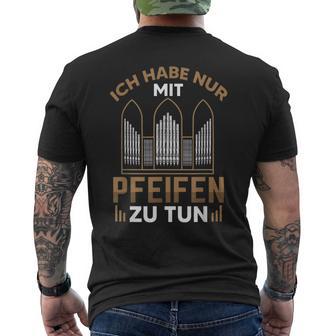 オルガンプレイヤー オルガンパイプオーガニスト メンズTシャツ バックプリント - Kawaiitshirt