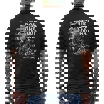 オートバイ げっ歯類 ロック メンズ カピバラ メンズTシャツ バックプリント - Kawaiitshirt