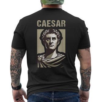 カエサル 古代ローマ ガイウス・ユリウス・カエサル ローマの歴史 メンズTシャツ バックプリント - Kawaiitshirt
