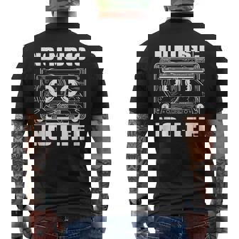 カセット No Music No Life Music Lover メンズTシャツ バックプリント - Kawaiitshirt