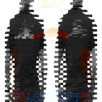 カニ寝シャツ 疲れたパジャマグラフィック メンズTシャツ バックプリント - Kawaiitshirt