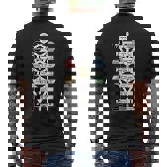 カバラの生命の樹図 メンズTシャツ バックプリント - Kawaiitshirt