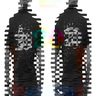 カラフルな絞り染め 20歳の女児 20歳の誕生日 メンズTシャツ バックプリント - Kawaiitshirt