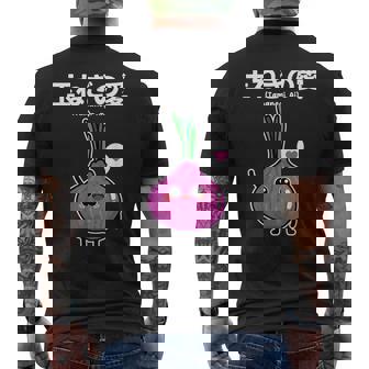 カワイイ かわいい 日本語アニメ 玉ねぎ野菜 アニメファン向け メンズTシャツ バックプリント - Kawaiitshirt