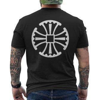 カンタベリークロスシンボル 長袖tシャツ メンズTシャツ バックプリント - Kawaiitshirt