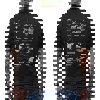 カンブリア紀 生き物 化石 古美術 進化 科学 恋人 メンズTシャツ バックプリント - Kawaiitshirt