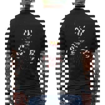 カートゥーン キャット 不気味なホラー トリック・オア・トリート 長袖tシャツ メンズTシャツ バックプリント - Kawaiitshirt