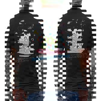 キッズ けろけろけろっぴ タンバリン メンズTシャツ バックプリント - Kawaiitshirt