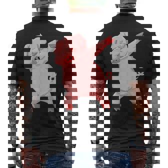 キッズ ダビングピグレット 服 ダブ ダンス 衣装 農家 ギフト 豚 メンズTシャツ バックプリント - Kawaiitshirt