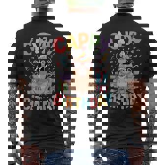 キャッピー・バースデー・カピバラ愛好家 バースデー・カピバラcappy Birthday メンズTシャツ バックプリント - Kawaiitshirt