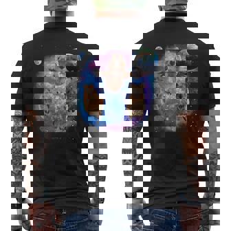 クオッカ、宇宙のクオッカ、オーストラリアの動物クオッカ メンズTシャツ バックプリント - Kawaiitshirt