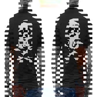 クラシック 宇宙 海賊 パンク スカル キャプテン ハロウィン 長袖tシャツ メンズTシャツ バックプリント - Kawaiitshirt