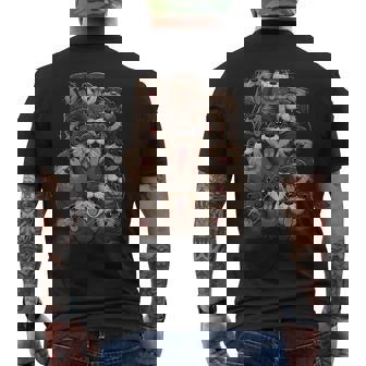 クレイジーカワウソ 長袖tシャツ メンズTシャツ バックプリント - Kawaiitshirt