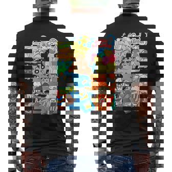 クレヨンしんちゃん アメコミ風のしんちゃん パーティタイム メンズTシャツ バックプリント - Kawaiitshirt