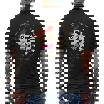 クレヨンしんちゃん ネネちゃんとうさぎ 長袖tシャツ メンズTシャツ バックプリント - Kawaiitshirt