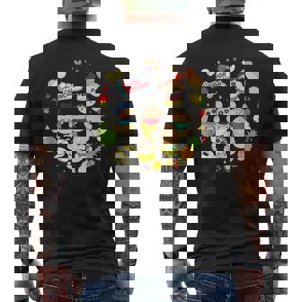 クレヨンしんちゃん フルーツいっぱい！デザートタイム メンズTシャツ バックプリント - Kawaiitshirt