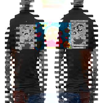 クレヨンしんちゃん 平成ごっこ しんちゃん 長袖tシャツ メンズTシャツ バックプリント - Kawaiitshirt
