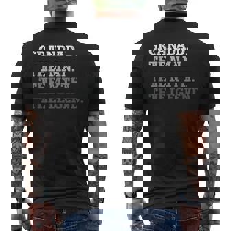 クールおじいちゃん The Man The Myths The Legend The Legend おじいちゃん メンズTシャツ バックプリント - Kawaiitshirt