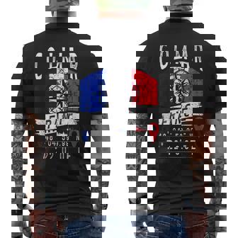 コルマール フランス国旗 Gps座標 コルマール メンズTシャツ バックプリント - Kawaiitshirt