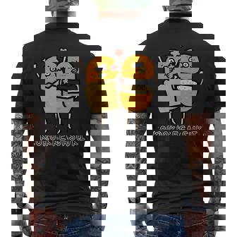 コロッケが好き メンズTシャツ バックプリント - Kawaiitshirt