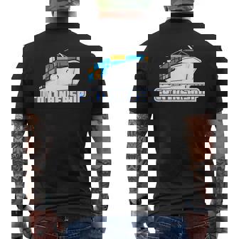 コンテナシップ船 船長 船員 船員 マリナー 船員 船員 メンズTシャツ バックプリント - Kawaiitshirt