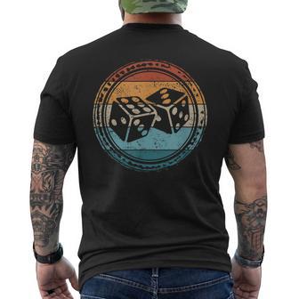 サイコロゲーム サイコロ メンズTシャツ バックプリント - Kawaiitshirt