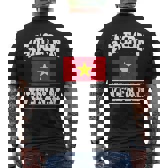 サイゴン ベトナム ホーチミン市 お土産 ベトナム国旗 メンズTシャツ バックプリント - Kawaiitshirt