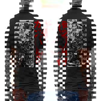 サイバーパンク パンクガール 日本のストリートウェア メンズTシャツ バックプリント - Kawaiitshirt