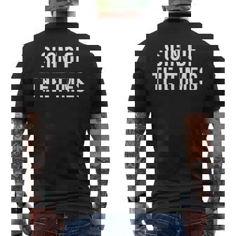 サイン・オブ・ザ・タイムズ メンズTシャツ バックプリント - Kawaiitshirt