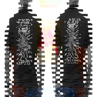 サムライ 武田信玄 メンズTシャツ バックプリント - Kawaiitshirt