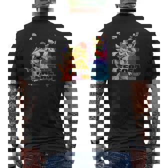 ザ・スーパーマリオギャラクシー・ムービー Bowser Feared メンズTシャツ バックプリント - Kawaiitshirt