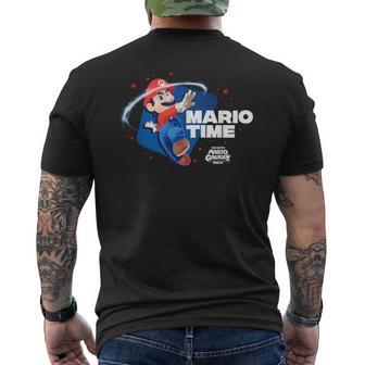 ザ・スーパーマリオギャラクシー・ムービー Timepin メンズTシャツ バックプリント - Kawaiitshirt